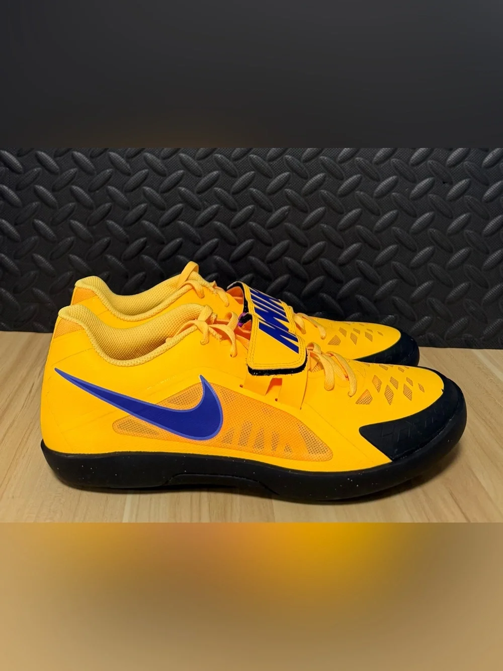 Nike Zoom Rival SD 2 Citron Indigo Throwing Track Shoes FZ9665-800 Mens Size 10